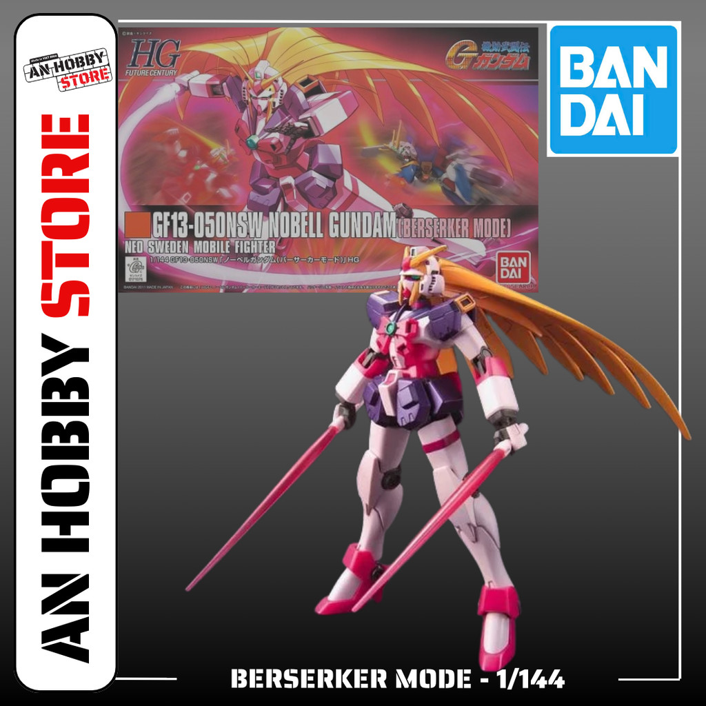 [HÀNG SẴN] BANDAI MÔ HÌNH LẮP RÁP HG 1/144 NOBELL GUNDAM (BERSERKER MODE)