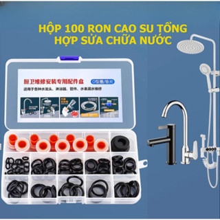Hộp 100 và 115 Ron Tổng hợp,  Gioăng Cao Su Sửa Chữa Vòi Nước, Ron Oring Cho Vòi Rửa Bát, Sen Tắm