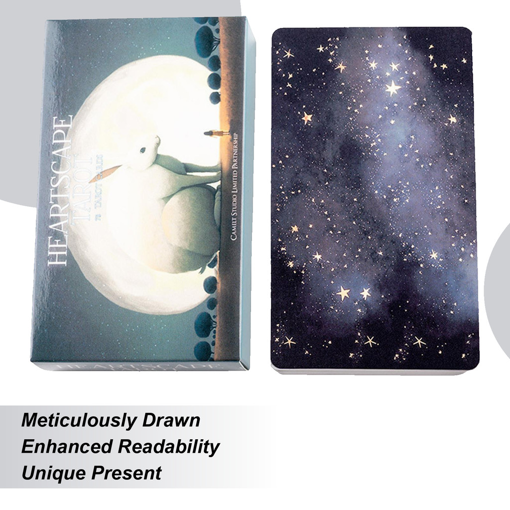 Oracle Cards Heartscape Tarot Full English Fate Divination Tarot Deck Party Entertainment Tarot Card