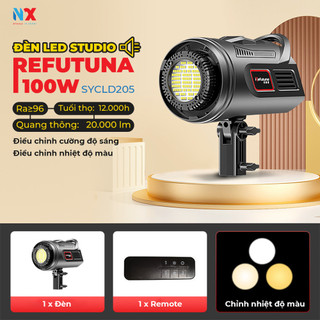 Đèn led studio công suất lớn Refutuna SYCLD205 100W, Điều chỉnh cương độ sáng và nhiệt độ màu