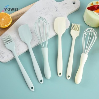 YOWEI 3 Bộ Nướng Bánh Thực Phẩm Silicon Chịu Nhiệt Kem Cạp Trứng Đánh Mỡ Bàn Chải Nhà Bếp Bánh Nướng Dụng Cụ VN