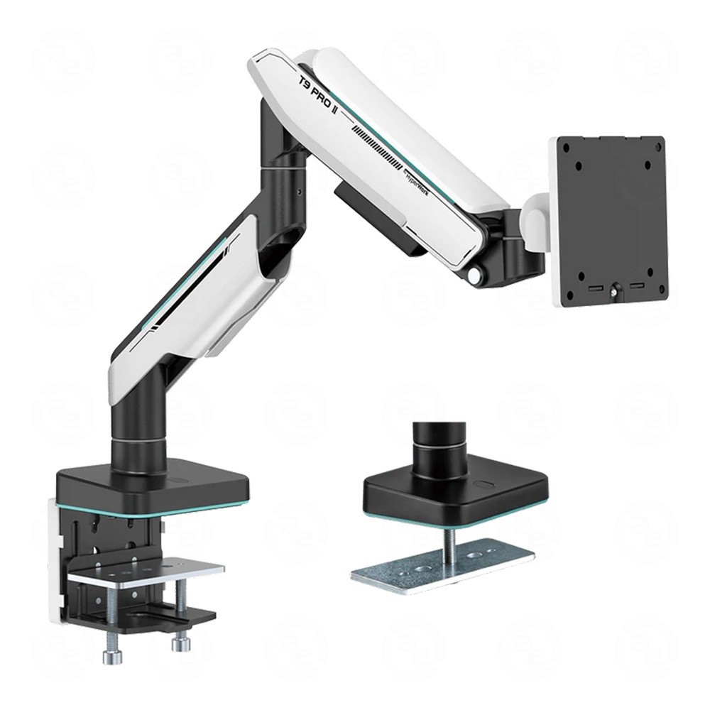 GIÁ ĐỠ MÀN HÌNH / ARM MÀN HÌNH HUMAN MOTION T9 PRO II (23 - 43 INCH) GREY / WHITE - HÀNG CHÍNH HÃNG