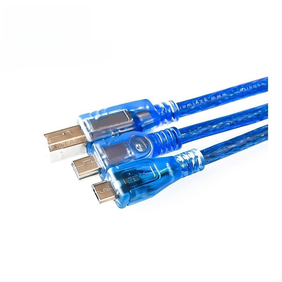 30cm 50cm 100cm Cáp USB Cho Uno r3 Dành Cho Nano / MEGA 2560 / Leonardo / Pro Micro / DUE Màu Xanh C