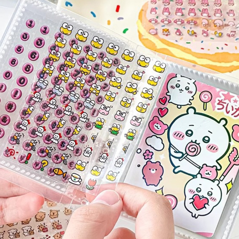 Mini DIY Sticker Book Laser Star Sticker Planner Chất liệu Nhãn dán trang trí Sách