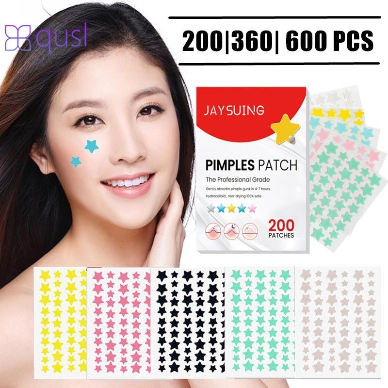 [hot]200|360| 600 miếng dán mụn Hydrocolloid Miếng dán mụn nhiều màu Miếng dán mụn vô hình Love Star