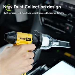 Quạt phản lực Mini SHENJIN, Máy thổi khí mạnh mẽ công suất cao không dây, Máy hút bụi cầm tay có thể sạc lại Máy hút bụi không khí điện đa chức năng Vệ sinh ô tô