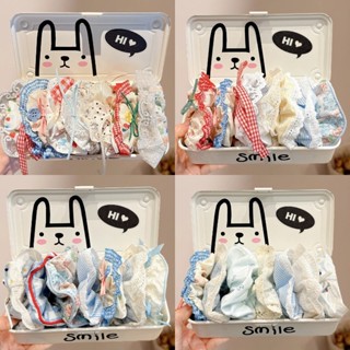  【Scrunchie Set 10 Dây Buộc Tóc   Cột Tóc Scrunchies To Phồng Đẹp Thời Trang Hàn Quốc Phụ Kiện Tóc 