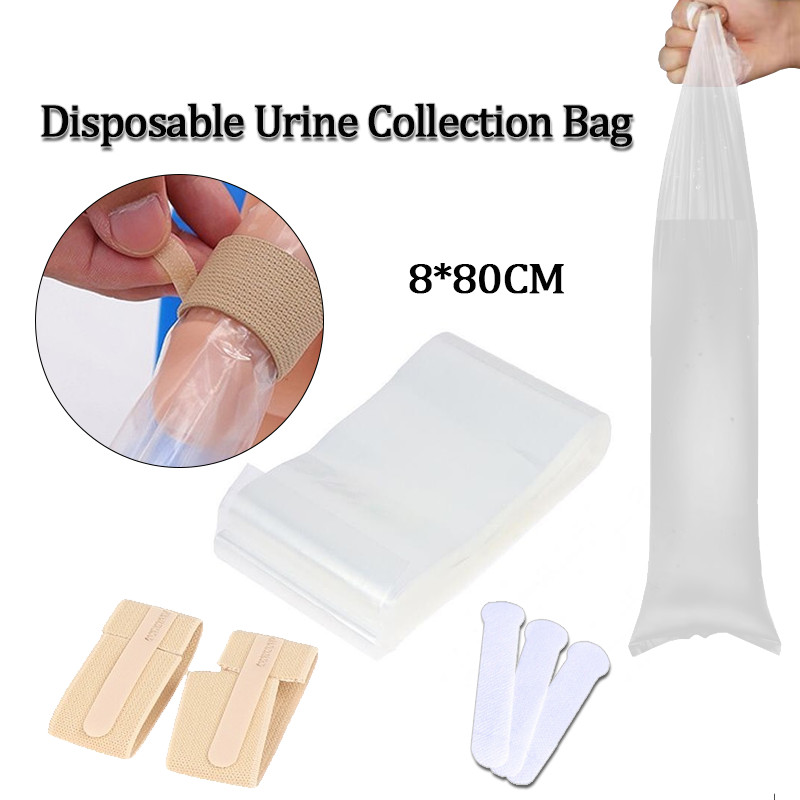 Người Nước Tiểu Bộ Sưu Tập Túi Đựng Đeo Di Động Chăm Sóc Dùng Một Lần Túi Nước Tiểu Dây Đeo Sinh Dục Miếng Dán Cố Định Người Cao Tuổi Túi Nước Tiểu