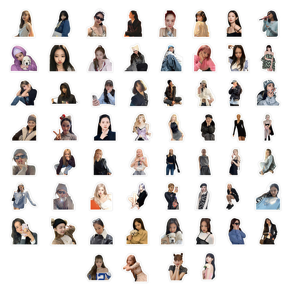 40-100 Chiếc BP THE GIRLS DDU-DU Miếng Dán Ảnh Washi Băng LISA JENNIE ROSE JISOO THẾ GIỚI TOUR Chống