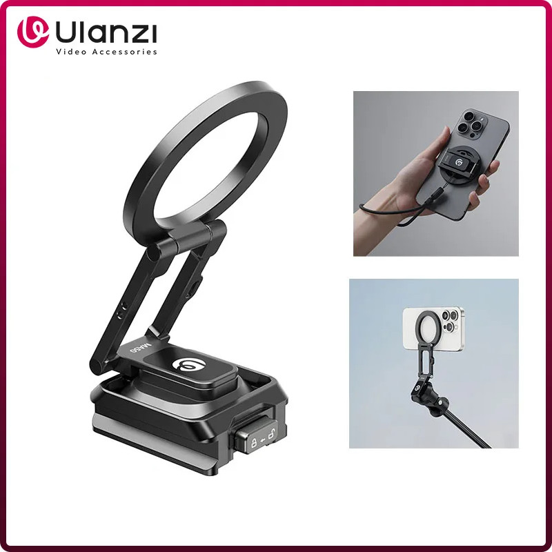 Ulanzi MA50 Uka Magetic Giá đỡ điện thoại Giá đỡ điện thoại cho iPhone 16 15 14 13 cho chân máy 1 / 