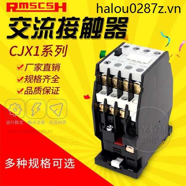 Bộ tiếp xúc AC CJX1-22 / 9 / 12 / 16 / 32 / 38 Chấm bạc ba pha một pha 380v 220v Hộ gia đình 110
