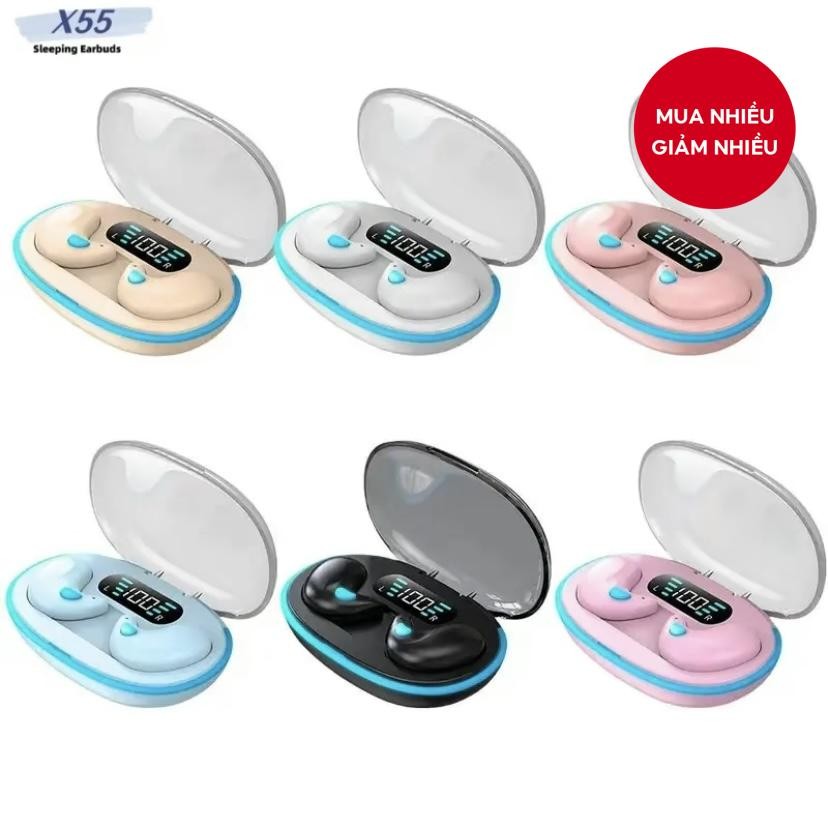 Tai nghe ngủ X55 Tai nghe không dây Bluetooth Tai nghe khử tiếng ồn Tai nghe chống nước âm thanh nổi | BigBuy360 - bigbuy360.vn