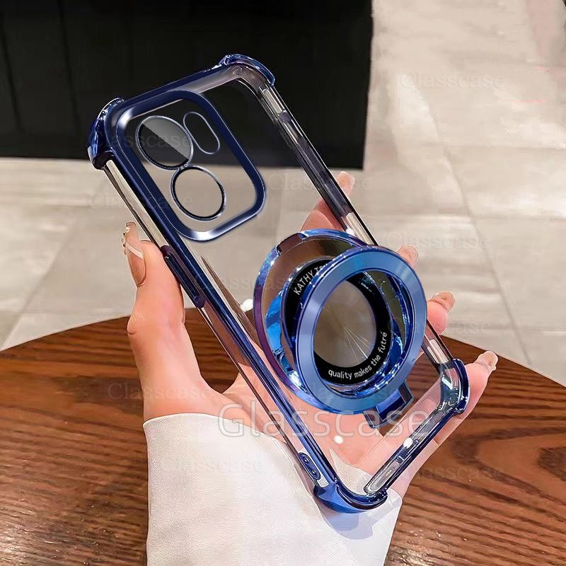 Vỏ Oppo A5X Cho Oppo A5 A 5 X pro A5X A5pro A5i A5ipro OppoA5X Trong Suốt Bốn Góc Chống Rơi Có Giá Đ