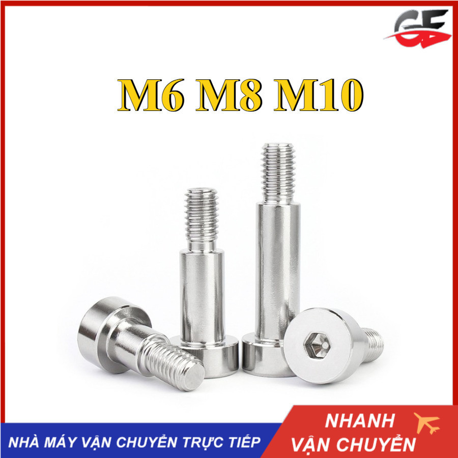 Ổ cắm lục giác bằng thép không gỉ 304 Bu lông đục lỗ (Thanh ánh sáng) Trục vai lồi Thanh đèn vai Bu 