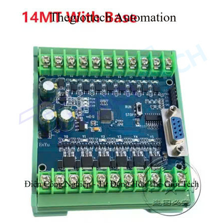 Board Mạch PLC EY FX2N:14MR 14MT 8 input 6 output ngõ ra relay và transistor, AD,, Nguồn 24VDC, GX W