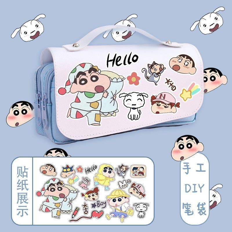 [Ưu đãi đặc biệt kỳ nghỉ hè] Crayon Shin-Chan Merchandise Handmade diy Pencil Case Shin-Chan Hộp văn