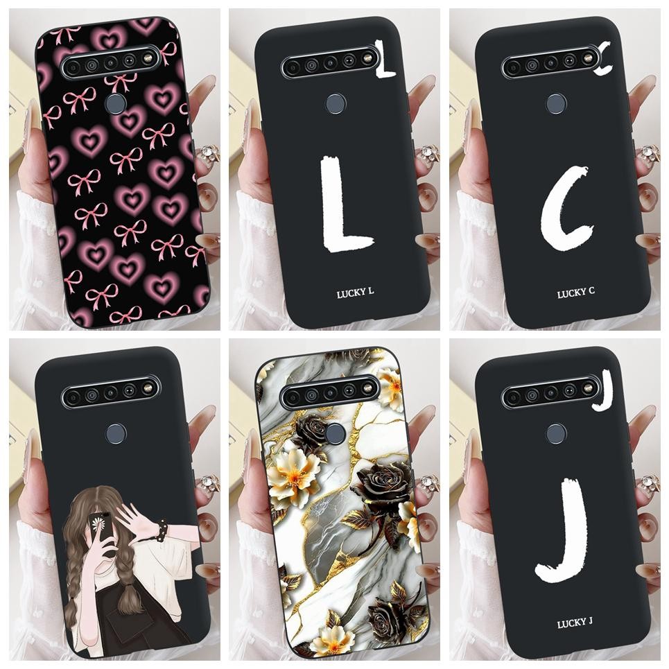 Ốp Điện Thoại Cho LG Q61 2020 K61 Silicon Mềm Vỏ Biệt Danh Tranh Chữ Hoa Hồng Ốp Lưng Cho LG K52 Q52