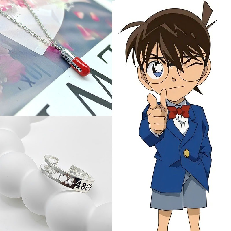 Anime Thám Tử Lừng Danh Conan APTX 4869 Cá Tính Vòng Cổ Và Vòng Mặt Dây Chuyền Choker Trang Sức Thời