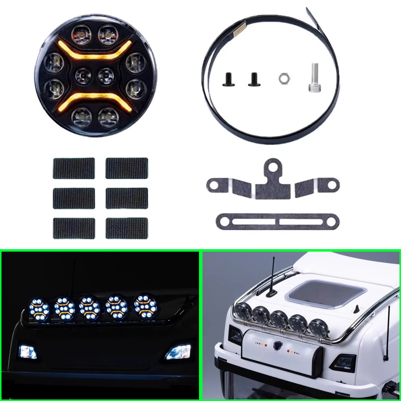 Đèn LED 1 Chiếc Mái Nhà Cho 1 / 14 Tamiya RC Xe Tải Xe Scania 770s diy Phần Đồ Chơi