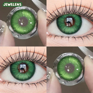 JeweLens 1 Cặp Cosplay Màu Xanh Kính Áp tròng Halloween Softlens