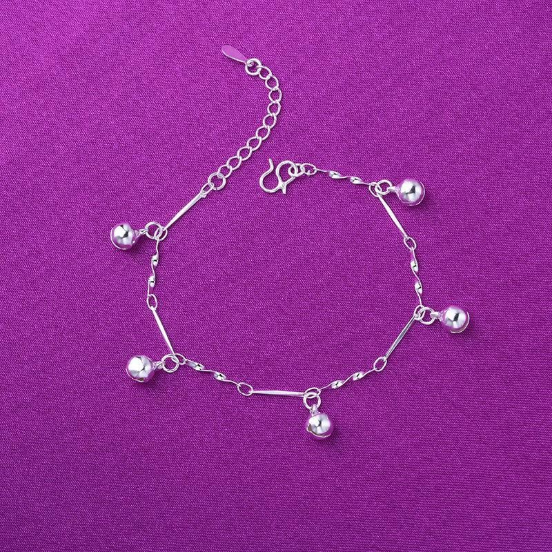 Spot Goods Quick Hair Anklet ins Anklet Fashion Small Fresh Bell Bracelet Retro Internet Hot Bestie 
