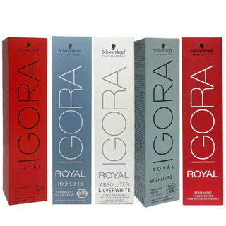 Màu Nhuộm Schwarzkopf Igora-Royal-IR Fashion Lights-Nâng sáng IR Highlifts-Phủ bạc IR Absolutes 60ml
