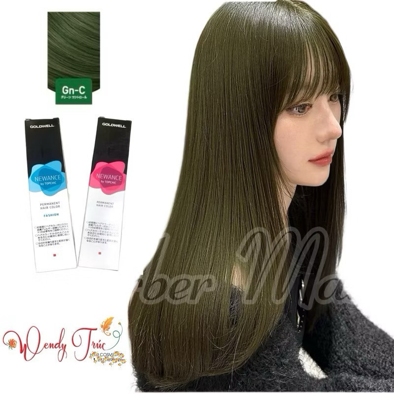 *tặng kèm oxy* MÀU NHUỘM NÂU TRÀ KIWI - NÂU LẠNH THỜI TRANG NEWANCE GOLDWELL