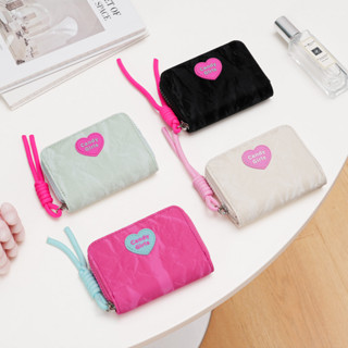 Dễ Thương Ngọt Ngào In Hình Tình Yêu Ví Nữ Da PU Nhiều Thẻ Bao Da Dây Kéo Ví Đựng Tiền Xu