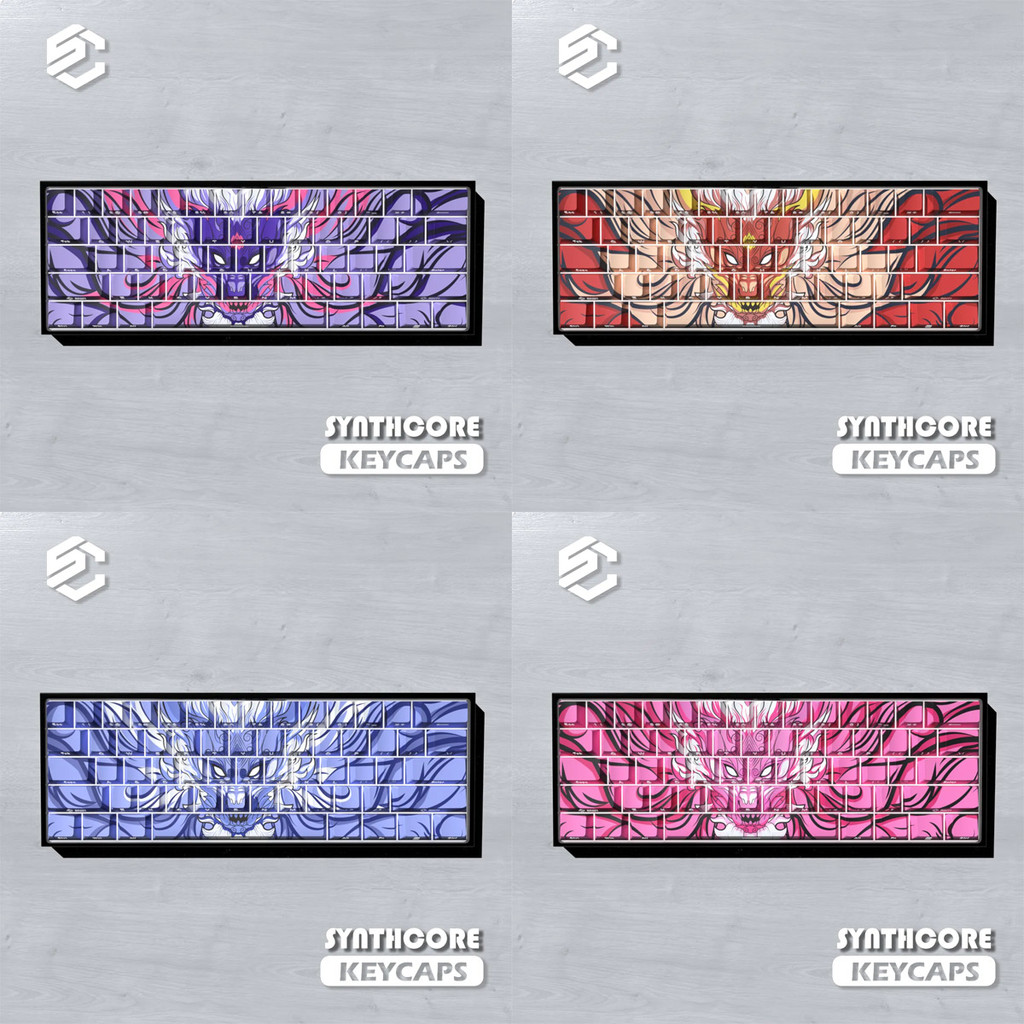 Dinraal Keycap Cherry Profile 74 Phím PBT Letter Side-printed LED Transmission Wooting60 Mad68 Mecha