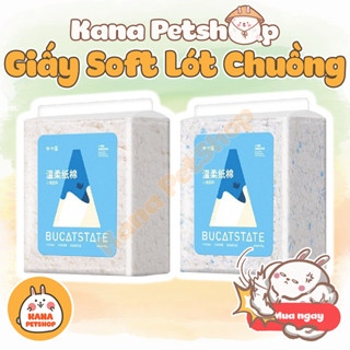 Giấy Lót Chuồng Hamster Soft Bucatstate - Giấy Phổ Thông Soft Không Bụi, Bảo Vệ Hệ Hô Hấp 450g