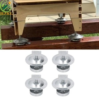 Chân đế tổ ong chống kiến HJKL, Chân đế tổ ong chống gỉ có thể điều chỉnh, Chân đế hạng nặng bằng thép không gỉ bền bỉ Phụ kiện nuôi ong chắc chắn Dụng cụ tổ ong
