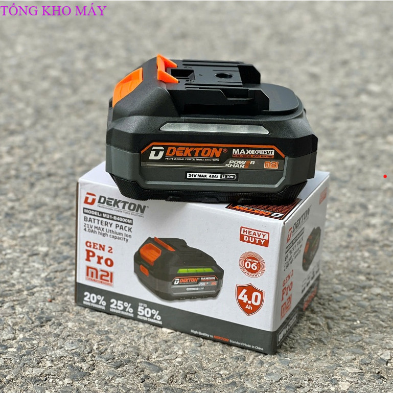 Pin 21v M21 Dekton, chân pin phổ thông Makita, M21-B4015PRO , M21-B4000M, kho máy xx