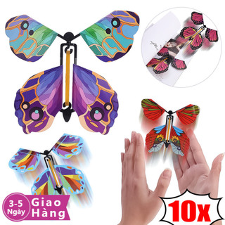 [3-5 ngày đến] Tiệc trẻ em Bướm bay ma thuật | Đồ chơi STEM xoay thủ công cho trẻ em 5-10, Thủ công bằng nhựa & giấy an toàn, Quà sinh nhật giáo dục 3 / 5 / 10 CÁI