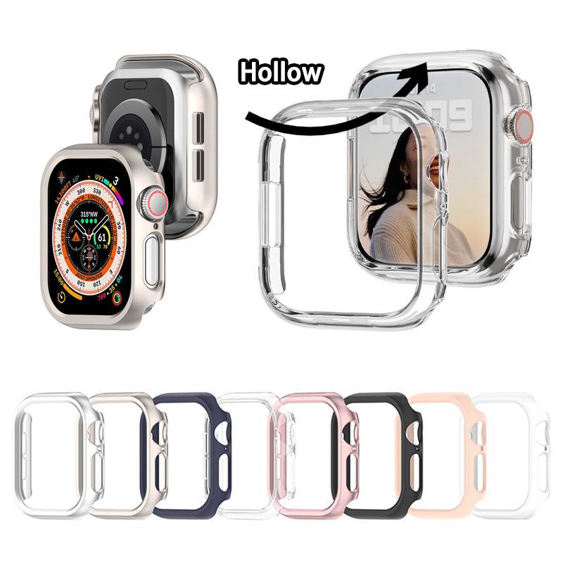 Ốp Bảo Vệ Cứng PC Cho Apple Watch Series 10 9 8 7 SE 6 5 4 iWatch 40mm 41mm 44mm 45mm 42mm 46mm Ultra 2 49mm