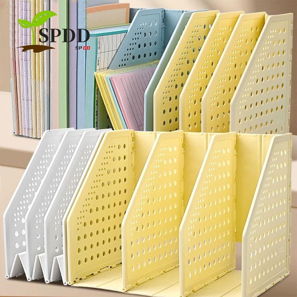 SPDD File Storage Rack, File Organizer Bookshelf Hộp đựng tập tin có thể thu vào, Hộp đựng sách có t