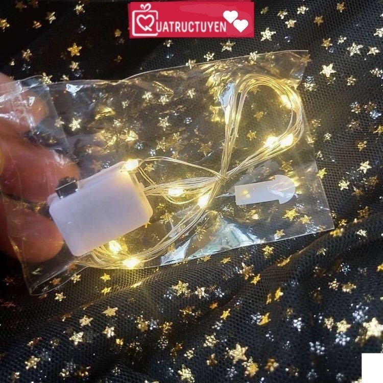 Đèn led 2.1M chạy pin trang trí hộp quà , decor phòng ngủ, khung ảnh dịp phụ nữ