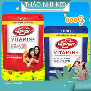 [ỦY quyền từ hãng] Sữa Tắm Lifebuoy Bảo Vệ Khỏi Vi Khuẩn - Túi 800G