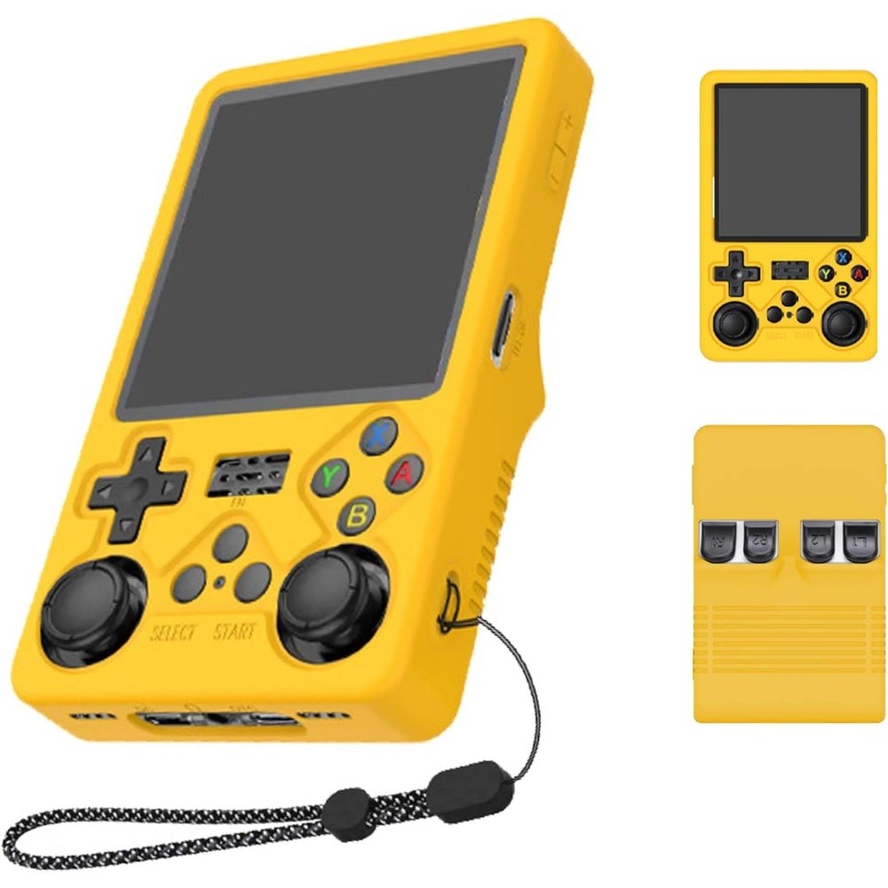 Dành Cho Máy Chơi Game Cầm Tay R36S Plus, Vỏ Bảo Vệ Silicon Mềm Mỏng Có Dây Buộc Cho R36S Plus, Chốn