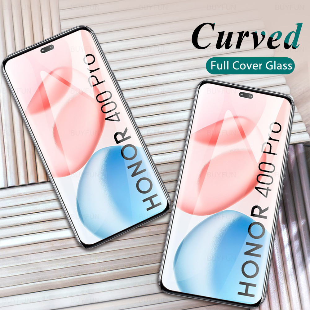 2 Miếng Cho Honor 400 Pro Cong Nóng Cong Kính Cường Lực Honor400 Pro Honor400Pro 400Pro 5G 6.7 Inch 
