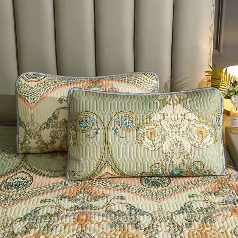 D0611 Ice Silk Thảm Cao Su Vỏ Gối Chống Mite Chống Dầu 48x74cm Cặp Đơn Mát Vỏ Gối Phong Bì Gối Vỏ Gố