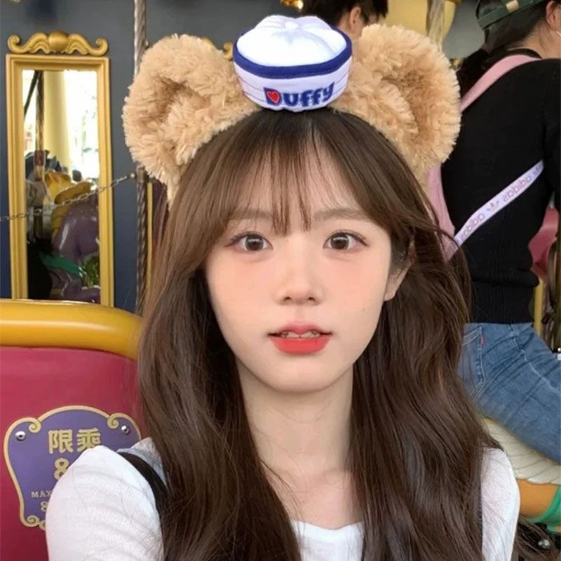 Duffy Thủy Thủ Hải Quân Nón Duffy Gấu Sang Trọng Băng Đô Hoạt Hình Anime Dễ Thương Cho đi chơi Kẹp T