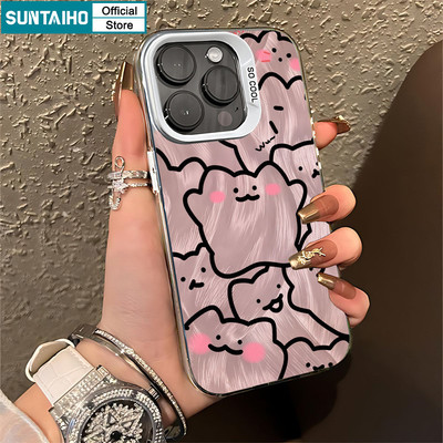 Ốp Điện Thoại Suntaiho Hoạt Hình Dễ Thương Họa Tiết Quái Vật IDM Cứng Cao Cấp Chống Sốc Cho iPhone 11 12 13 14 15 16 Pro Max IP
