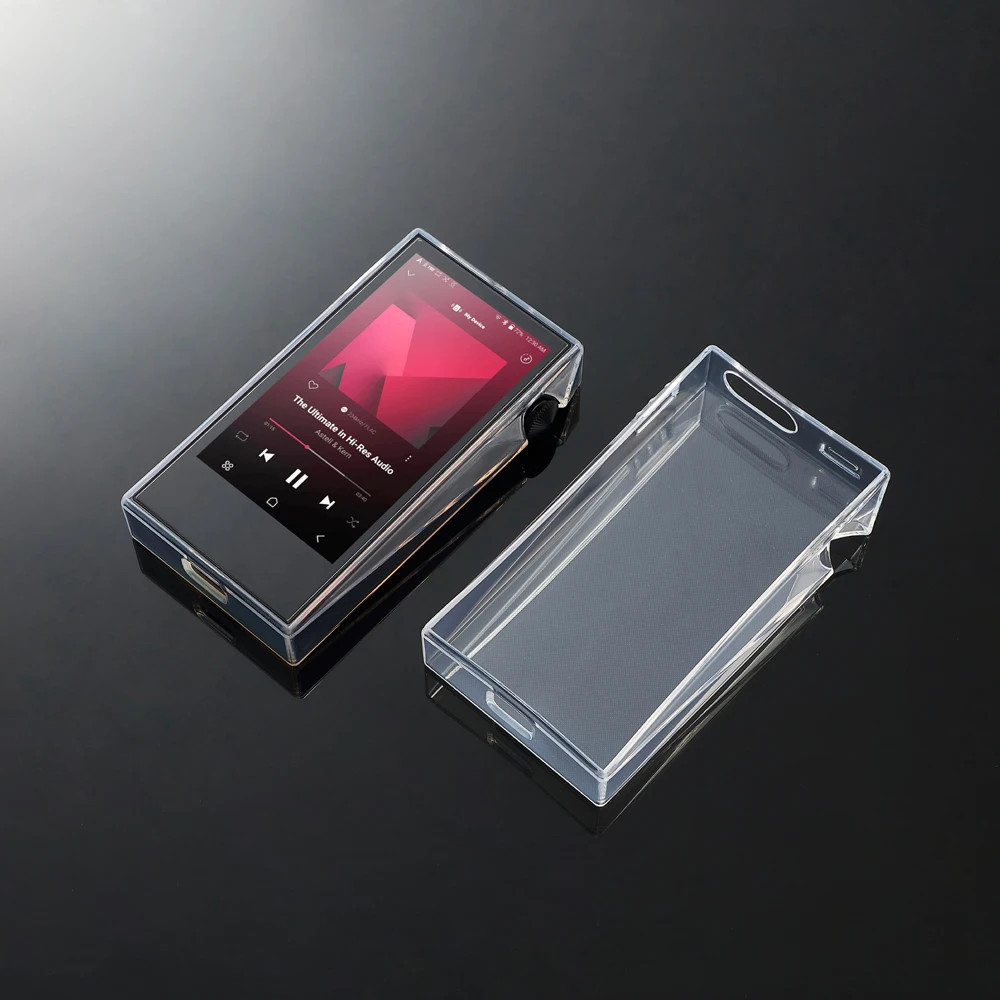 Vỏ bảo vệ TPU mềm trong suốt Vỏ bảo vệ da cho Iriver Astell & Kern SP3000M Kính cường lực bảo vệ màn hình phía trước