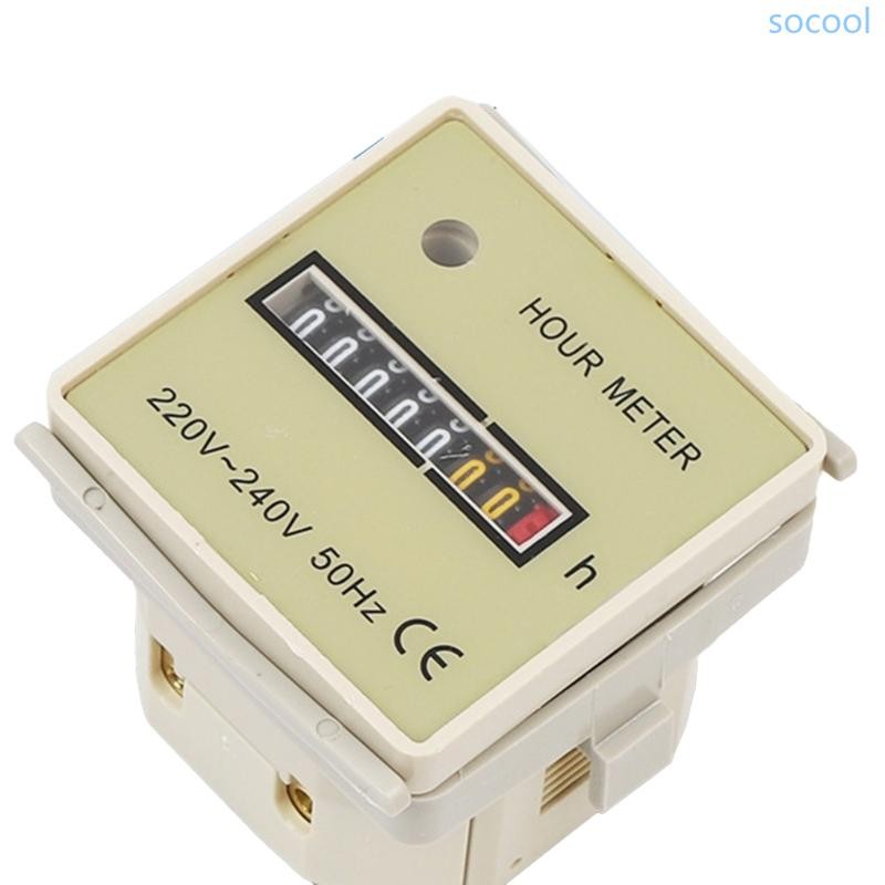 Soc * Đồng hồ đếm giờ Bộ đếm hẹn giờ 220-240V 50Hz Đồng hồ đếm giờ hoạt động cho máy móc công nghiệp