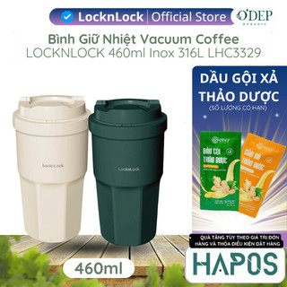  Bình giữ nhiệt LocknLock 460ml Vacuum Coffee Tumbler bằng thép không gỉ 316L sơn tĩnh điện LHC3329 - Hapos Mall 