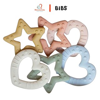 Gặm nướu cầm tay TPU Bibs Baby Bitie hình trái tim ngôi sao cho bé 2M+ - Monnie Kids