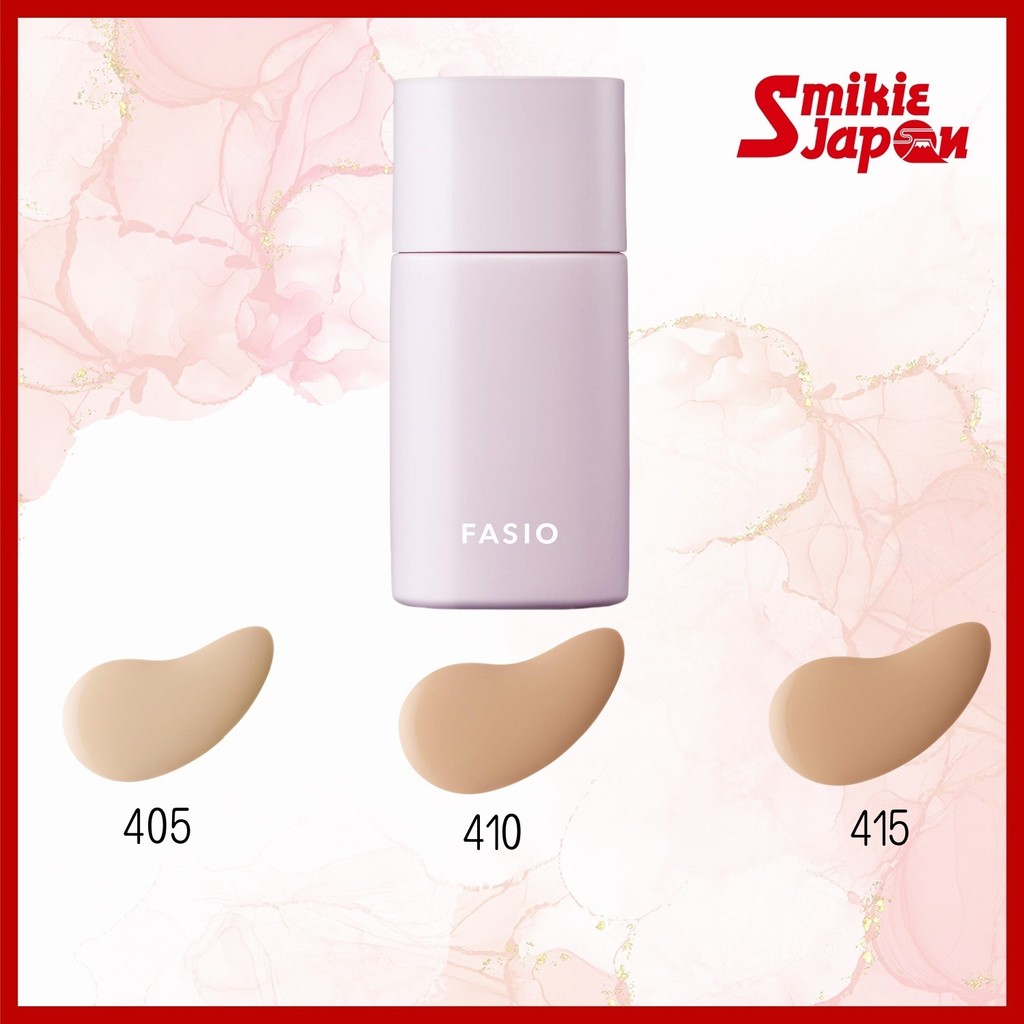 KOSE FASIO Airy Stay Liquid Foundation 405 Light Oak/410 Oak/415 Healthy Oak Direct From Japan