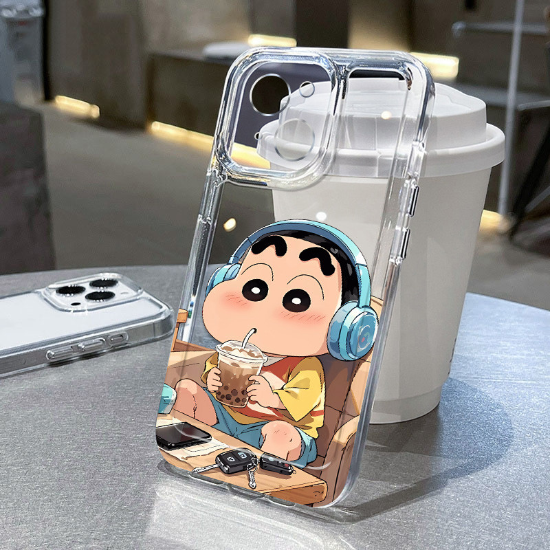 Trà Sữa Uống Có Tai Nghe Nhỏ Mới Silicon Mềm Tương Thích Cho Iphone 15 11 13 14 12 16 ProMax XsMax 7