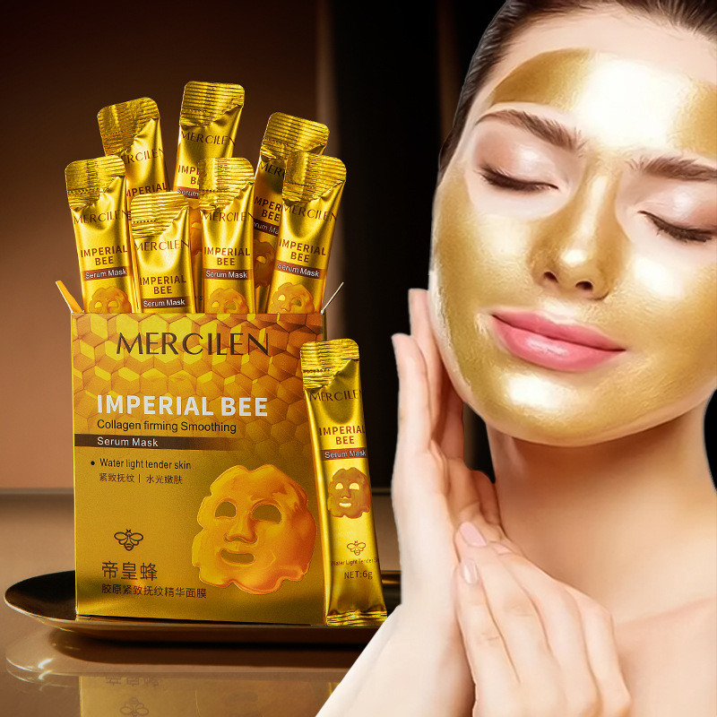 MERCILEN Imperial Bee Collagen Firming Mask Mặt nạ ngủ một ngày Chống lão hóa Giảm nếp nhăn