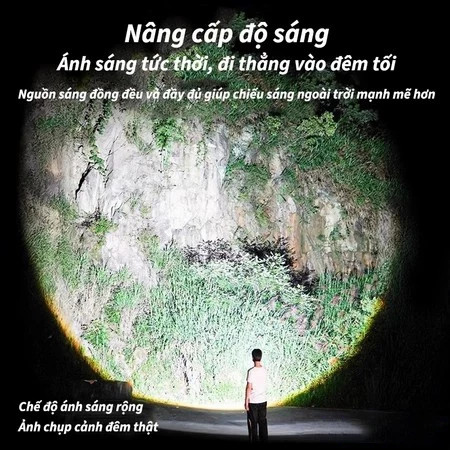 Đèn Pin LED Cầm Tay Siêu Sáng Pin Trâu 3 Chế Độ, Pin Tích Điện Dùng Tới 6h Liên Tục, Chống Nước Tốt | BigBuy360 - bigbuy360.vn